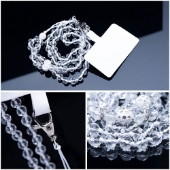 Picture of Universelle Handykette mit Steinchen in weiß