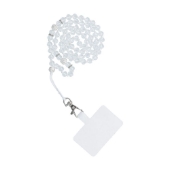 Picture of Universelle Handykette mit Steinchen in weiß